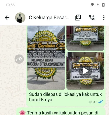 Pengiriman Papan Bunga Duka Asahan