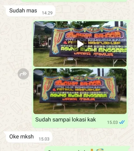 Pengiriman Papan Bunga Asahan